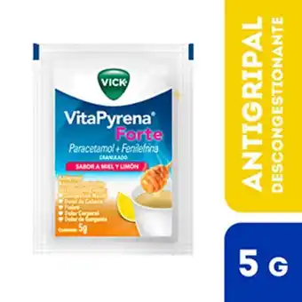 Vitapyrena forte antigripal sabor miel y limón - caja 50 un