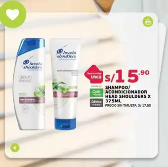 Tottus Shampoo / Acondicionador Head Shoulders x 375 ml oferta