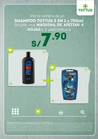 Tottus Shampoo Tottus 3 en 1 x 700 ml oferta