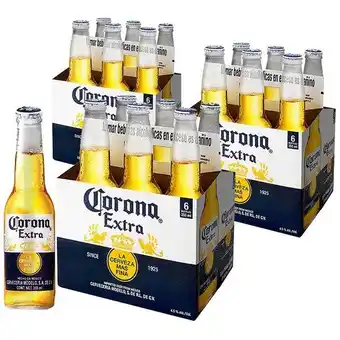Vivanda Pack cerveza corona extra botella 355ml 6 pack x 3un oferta