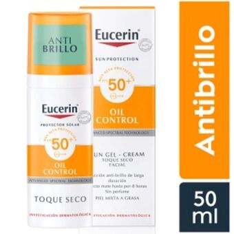 Mifarma Protector solar facial eucerin oil control toque seco fps50+ - frasco 50 ml oferta