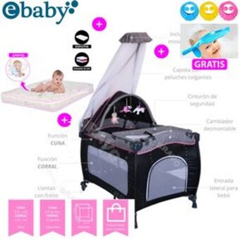 Linio Cuna corral mecedora para bebes sally eb... oferta
