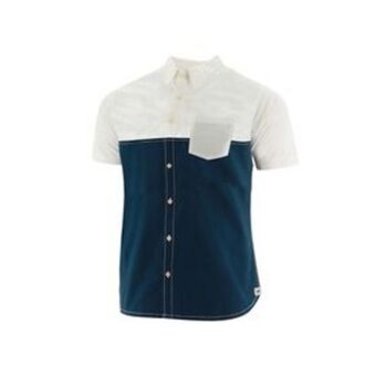 Camisa hombre contemporary s/s blocked shirt