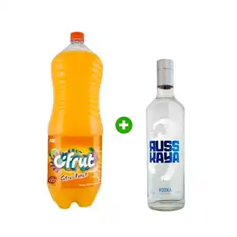 Tottus Vodka russkaya 750 ml + jugo cifrut 3 lt oferta