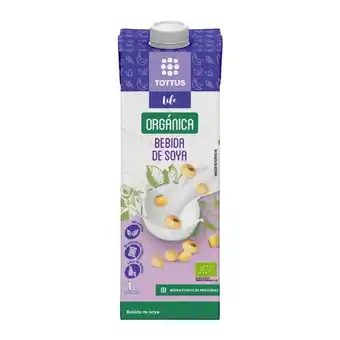 Tottus Bebida vegetal orgánica soja tottus life 1 lt oferta