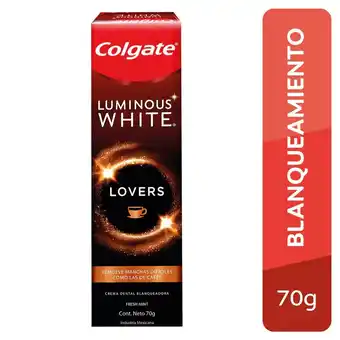 Tottus Crema dental colgate luminous white lovers cafe 70 gr oferta