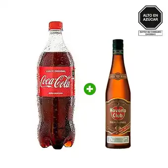 Tottus Havana club reserva 700 ml + coca cola 1lt oferta