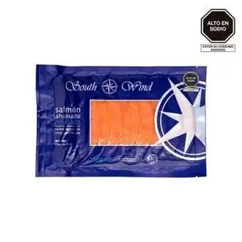 Tottus Salmón ahumado en láminas south wind oferta