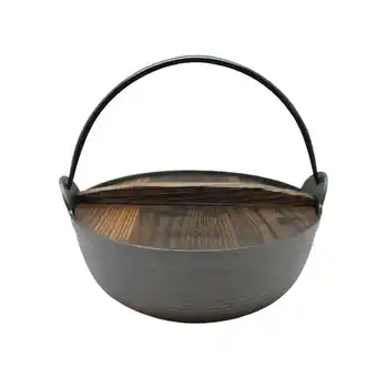 Tottus Olla con tapa de madera wayu iron cast oferta