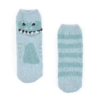 Tottus Pack x2 medias antideslizantes talla 31-33 celeste oferta