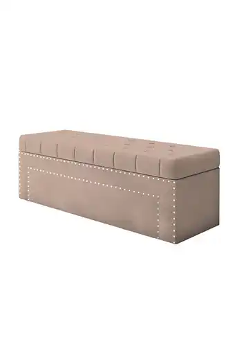 Tiendas EFE Baúl tapizado mavisac rindo estándar - camello oferta