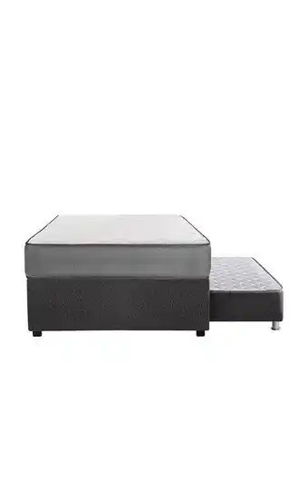 Tiendas EFE Cama divan forli polaris 2 plazas + colchón + 2 almohadas silicona + 1 protector oferta