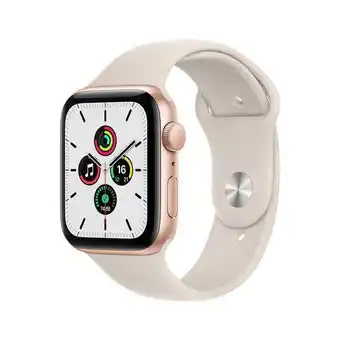 iShop Apple watch se gps (44mm) - oro - correa deportiva blanca oferta