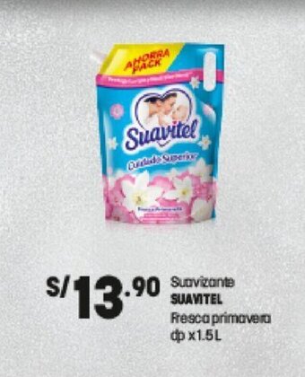 Plaza Vea Suavizante SUAVITEL Fresca primavera dp x 1.5 L oferta