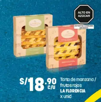 Plaza Vea Tarta de manzana / frutos rojos LA FLORENCIA x unid oferta