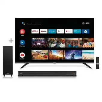 Hiraoka Tv miray led uhd 4k smart 65" mk65-t1000bt + soundbar miray sbm-w602bt oferta
