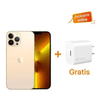 iShop Iphone 13 pro oro 128+ cargador de pared mophie usb-c 18w - blanco oferta