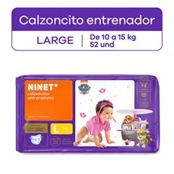 Calzoncitos entrenadores ninet talla l - bolsa 52 un