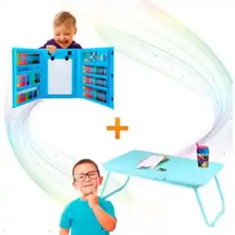 Linio Combo mesa plegable portátil+set de art... oferta