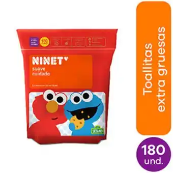 Mifarma Toallas húmedas ninet sesamo suave cuidado - bolsa 180 un oferta