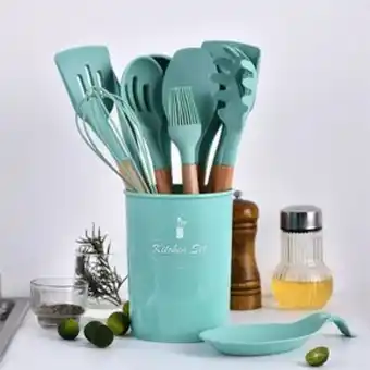 Linio Juego de utensilios de cocina de silicon... oferta