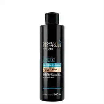 Avon Advance techniques shampoo aceite de argán y coco nutrición absoluta 300 ml oferta