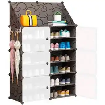 Linio Zapatera organizador 2x6 niveles negro c... oferta