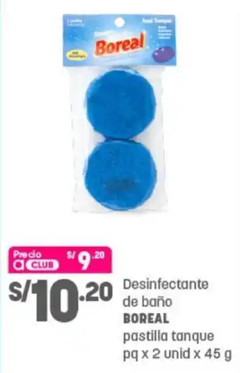 Plaza Vea Desinfectante de Baño Boreal 2 x 45g oferta