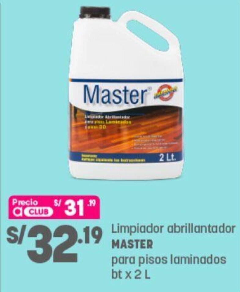 Plaza Vea Limpiador Abrillantador Master 2L oferta