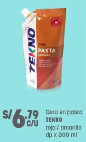 Cera en Pasta Tekno 300ml