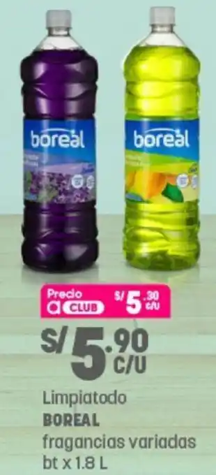 Plaza Vea Limpiatodo Boreal 1.8L oferta