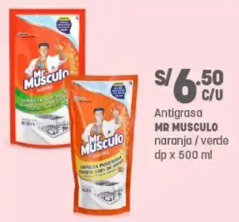 Plaza Vea Antigrasa Mr Musculo Naranja/Verde 500ml oferta