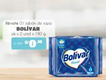 Plaza Vea Bolívar Jabón de Ropa 190g oferta