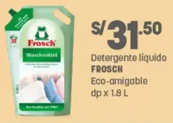 Plaza Vea Detergente Líquido Frosch Eco-Amigable 1.8L oferta