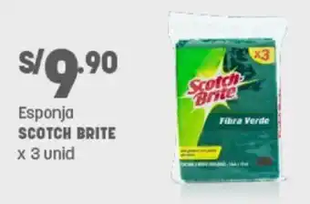 Plaza Vea Esponja Scotch Brite 3 unid oferta