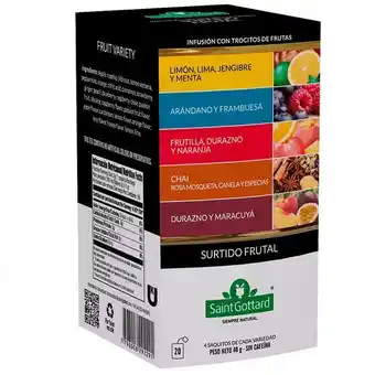 Vivanda Infusiones saint gottard surtido frutal caja 20un oferta