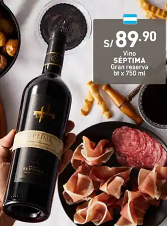 Plaza Vea Vino Séptima Gran Reserva bt x 750ml oferta