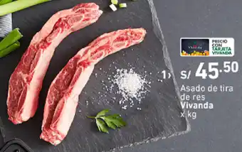 Plaza Vea Asado de Tira de res Vivanda oferta