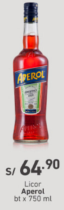 Plaza Vea Licor Aperol 750ml oferta