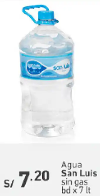 Plaza Vea Agua San Luis Sin Gas 7lt oferta