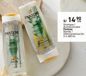 Plaza Vea Shampoo/Acondicionador Pantene Bambú / Hidrocauterización 400ml oferta
