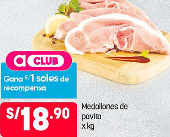 Plaza Vea Medallones de Pavita oferta