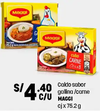 Plaza Vea Caldo Sabor Galina/Carne Maggi 75,2g oferta