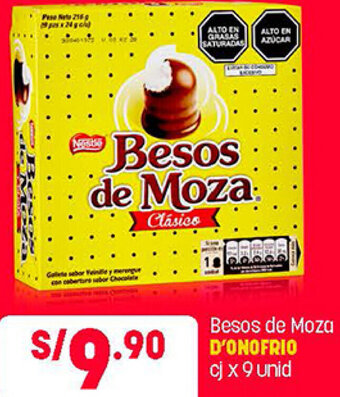 Plaza Vea Besos de Moza D'Onofrio 9 Unid oferta