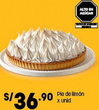 Plaza Vea Pie de Limón oferta