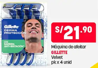 Plaza Vea Máquina de Afeitar Gilette Velvet 4Unid oferta