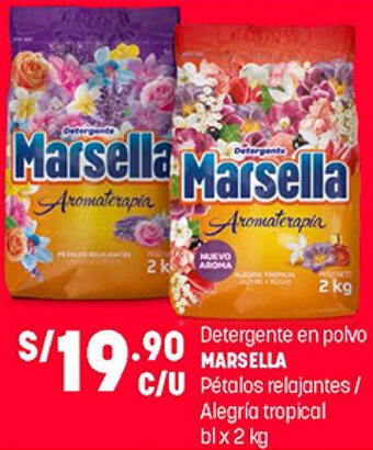 Plaza Vea Detergente en Polvo Marsella 2kg oferta