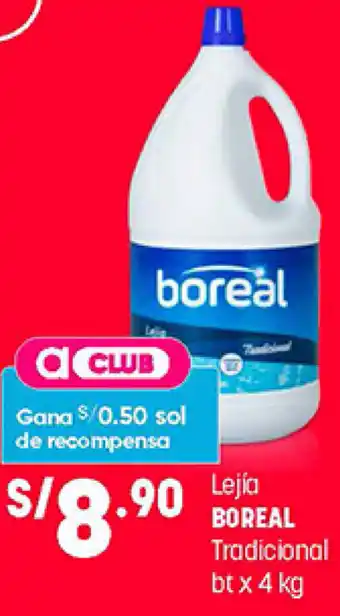 Plaza Vea Lejía Boreal Tradicional 4kg oferta