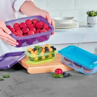 Avon Set x 3 recipientes rectangulares plásticos oferta