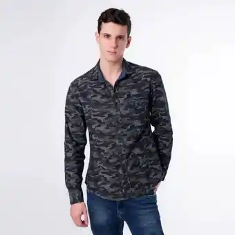 Pionier Camisa jean light marklu m/larga oferta